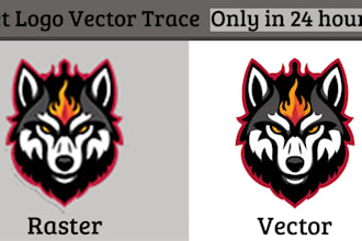 do logo vector, vector creations, raster to vector, image to vector tracing