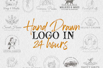 do highly creative and luxury brand vintage, bohemian logo design in 24 hours