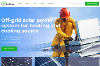 design responsive solar energy website solar power solar installation website