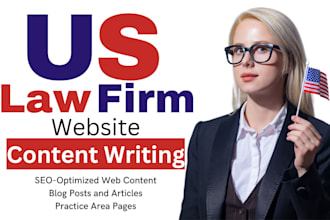write seo friendly content writing for united states attorney, law firm website