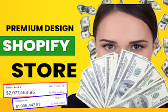 design automated shopify dropshipping store, shopify ecommerce website