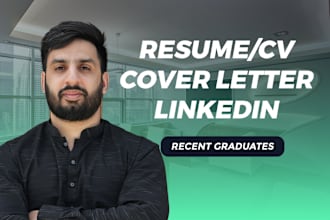 write a professional CV, resume and cover letter for a recent graduate