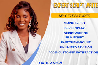 proofread, edit and format your movie script, screenplay or youtube script
