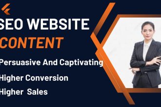 be an expert SEO website content writer and  copywriter