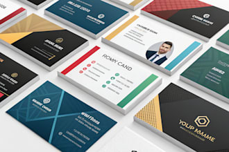 professional business card design  stand out with a unique business card