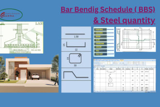 bar bending schedule and steel quantity
