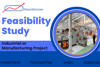 create industrial feasibility study and financial model