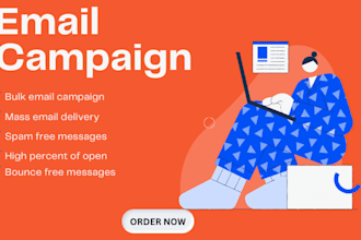 do bulk email blast, email campaign, email sender with 99 percent inbox rate