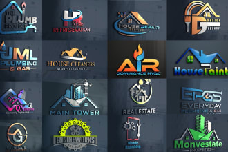 design property,home, construction,plumbing,painting logo