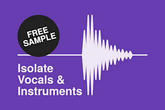isolate vocals, bass, drums, and other instruments