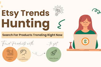 research the latest trends on etsy in any niches