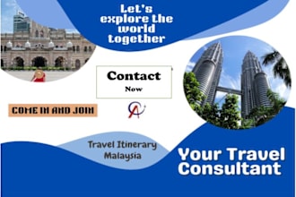 offer travel consultancy and  detailed itinerary for malaysia