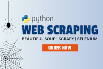 do data scraping, web scraping and provide data in CSV or excel