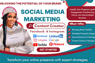 be your pro social media marketing manager, facebook instagram content creator