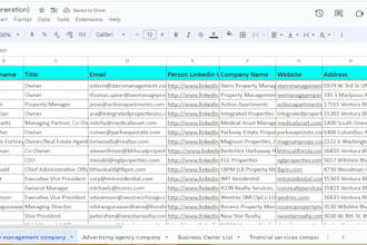 do b2b lead generation and contact list building
