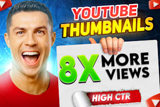 design attractive youtube thumbnails