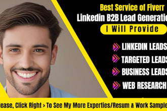 linkedin sales navigator b2b lead generation email list building lead gen