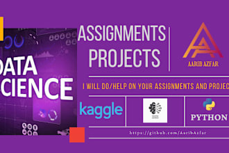 do your machine learning or data science projects  or kaggle