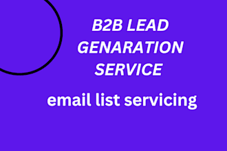do b2b lead genaration linkdin lead and  email list etc