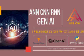 build neural networks such as CNN rnn and gen ai models