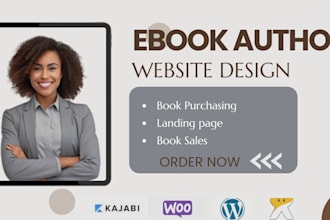 build stunning children book website, author, ebook landing page