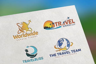 design, tourism, hiking, adventure, travel agency logo