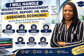 do marketing management, business, report, HR, MBA, assigned, economic