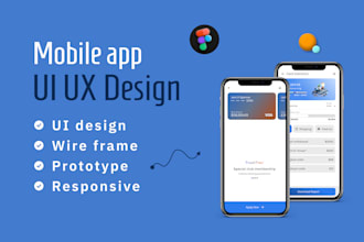 do wireframe design and UI UX for mobile application