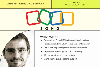 set up and customize your zoho CRM, books, desk, forms