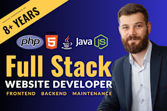 full stack web developer web app development php developer javascript html css