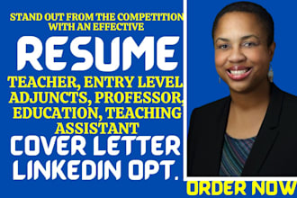 write teaching assistant, entry level ,education, science, former teacher resume