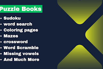create custom word search , puzzle books