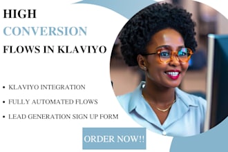 setup ecommerce, shopify sales funnel and email marketing flows in klaviyo