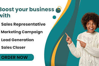 high ticket sales representative sales closer generate b2b sales leads