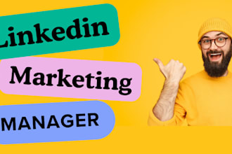 be your linkedin marketing manager and content creator