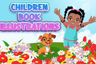 design children book illustration and cover children story book illustration