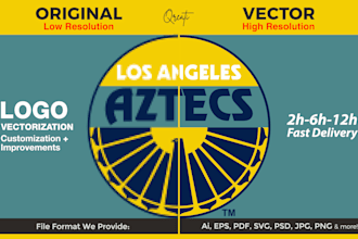 vectorize, redesign, redraw, revamp, improve, or clean up your logo in 24 hrs