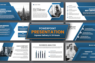 design powerpoint presentation slides and investor pitch deck design