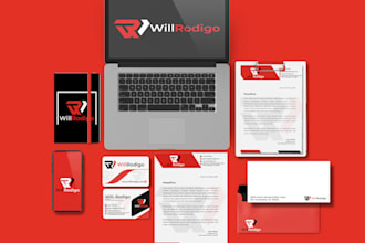 custom logo design, brand identity kit, style guide