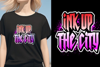 design awesome graffiti t shirt design