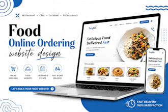 design online ordering website food website catering event food service website