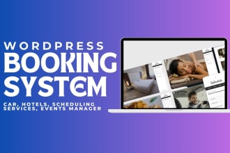 create a booking, appointment  or rental wordpress website