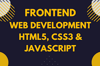develop responsive websites using HTML, CSS, and javascript