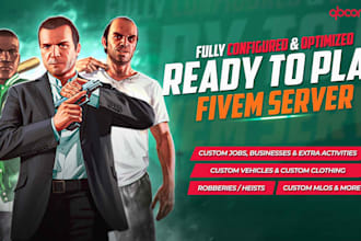 give you a ready to play fivem qbcore server