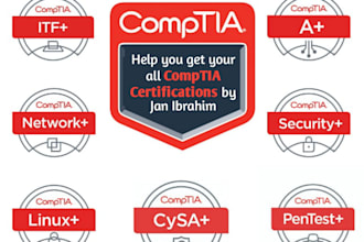 help with comptia, pmp, and AWS certification