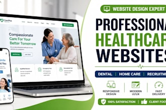 home care website, healthcare ,dental, recruitment website , clinic website
