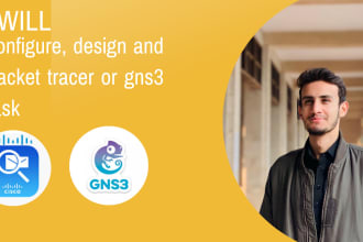 do networking and security tasks on gns3 and packet tracer