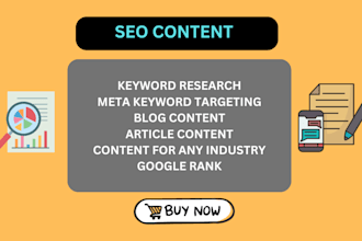produce SEO content for website and blog to rank on google