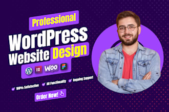 do clean and modern wordpress website design and website development