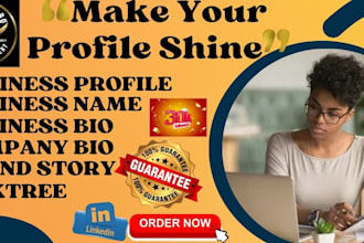 write a professional business bio, brand story, business profile and name,  bio